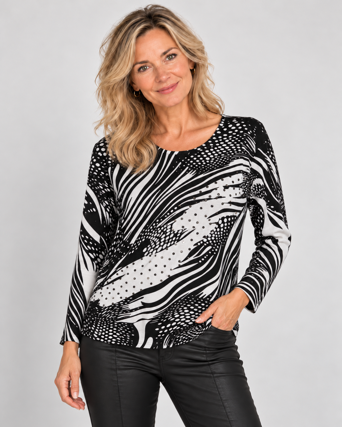 Gabriella K. Pullover - Panther elegant | 2 Farben