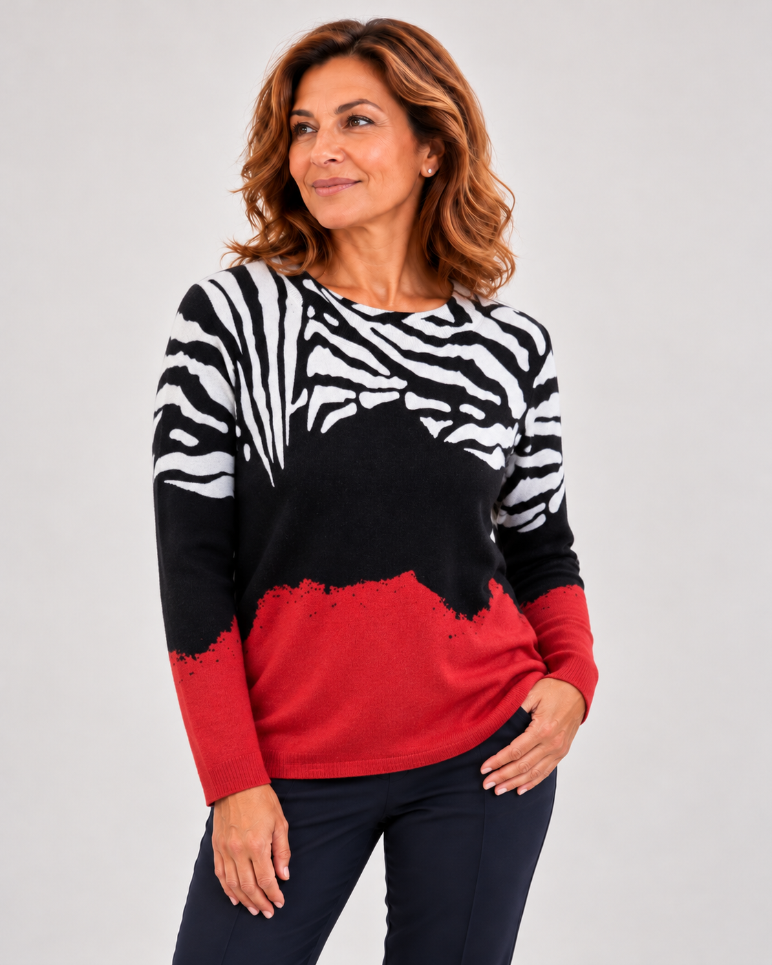 Gabriella K. Pullover - Panther elegant | 2 Farben