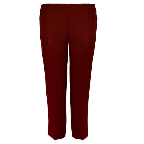 ALICA pantalon bordeauxrood - Gevoerd