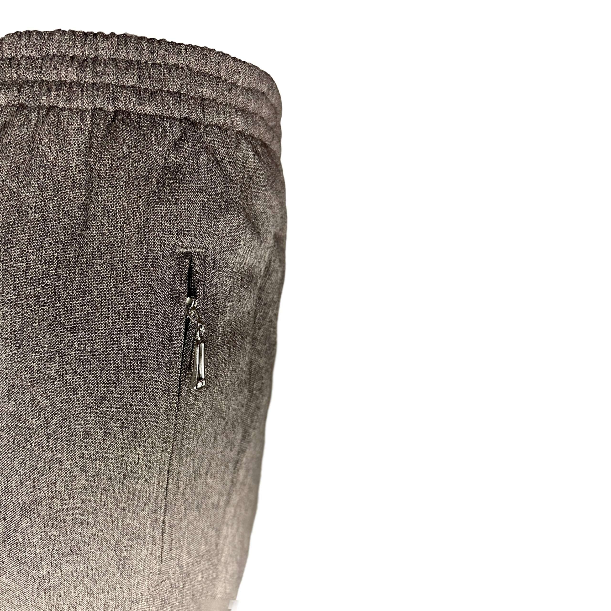 ALICA pantalon bruin - Gevoerd