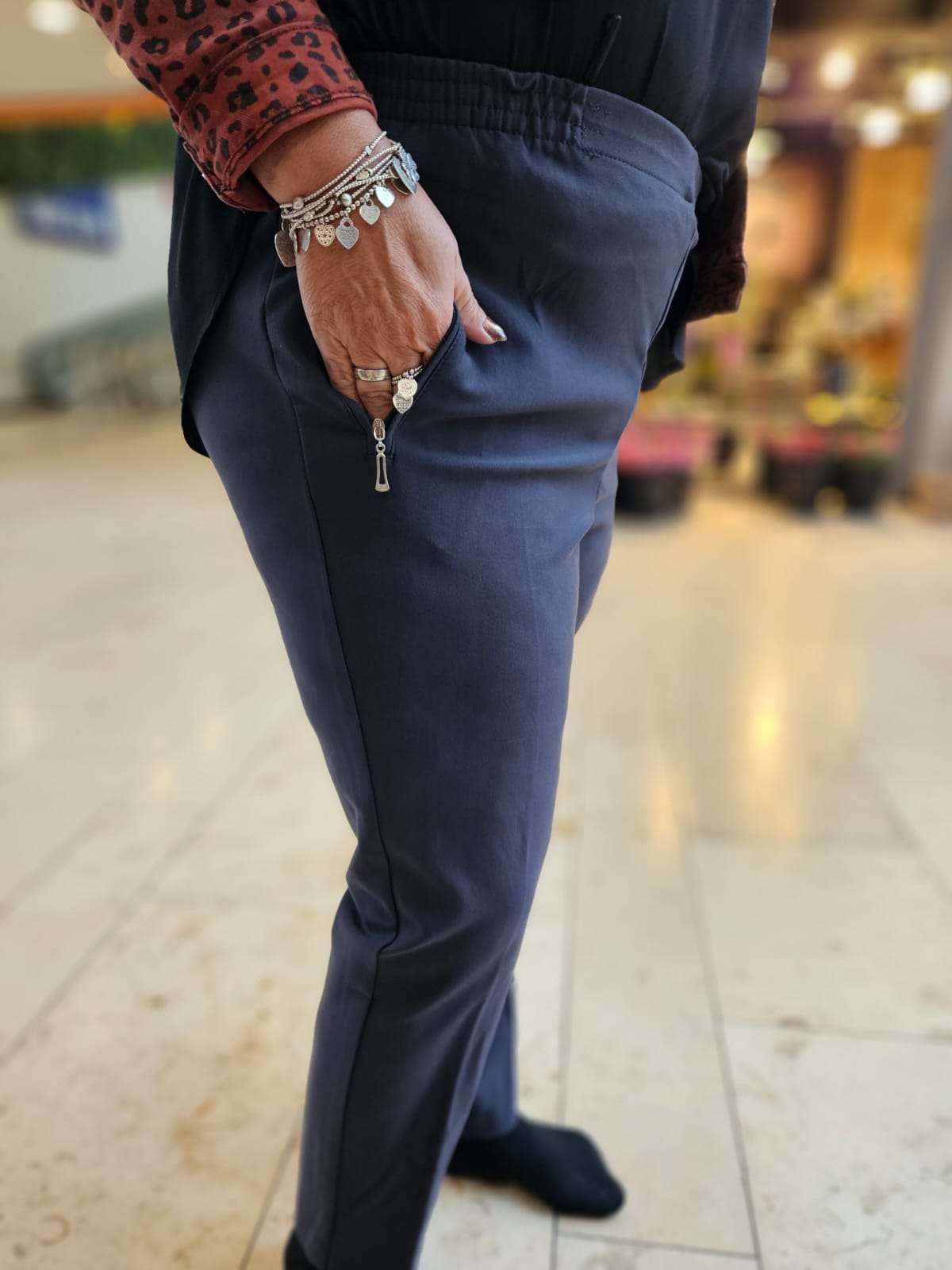 ALICA Pantalon stretch winter- Antracietgrijs