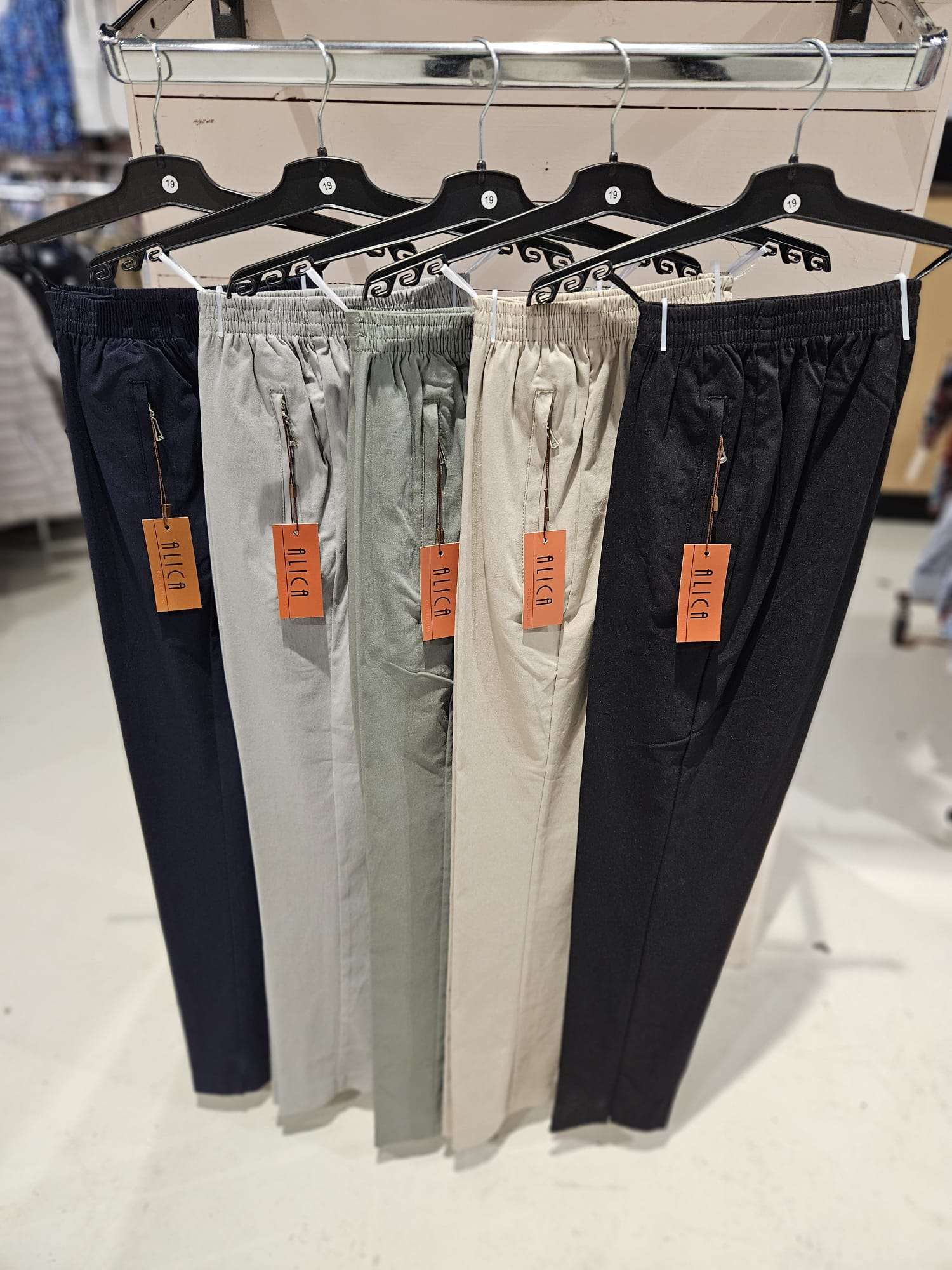ALICA Pantalon stretch zomer- Zwart