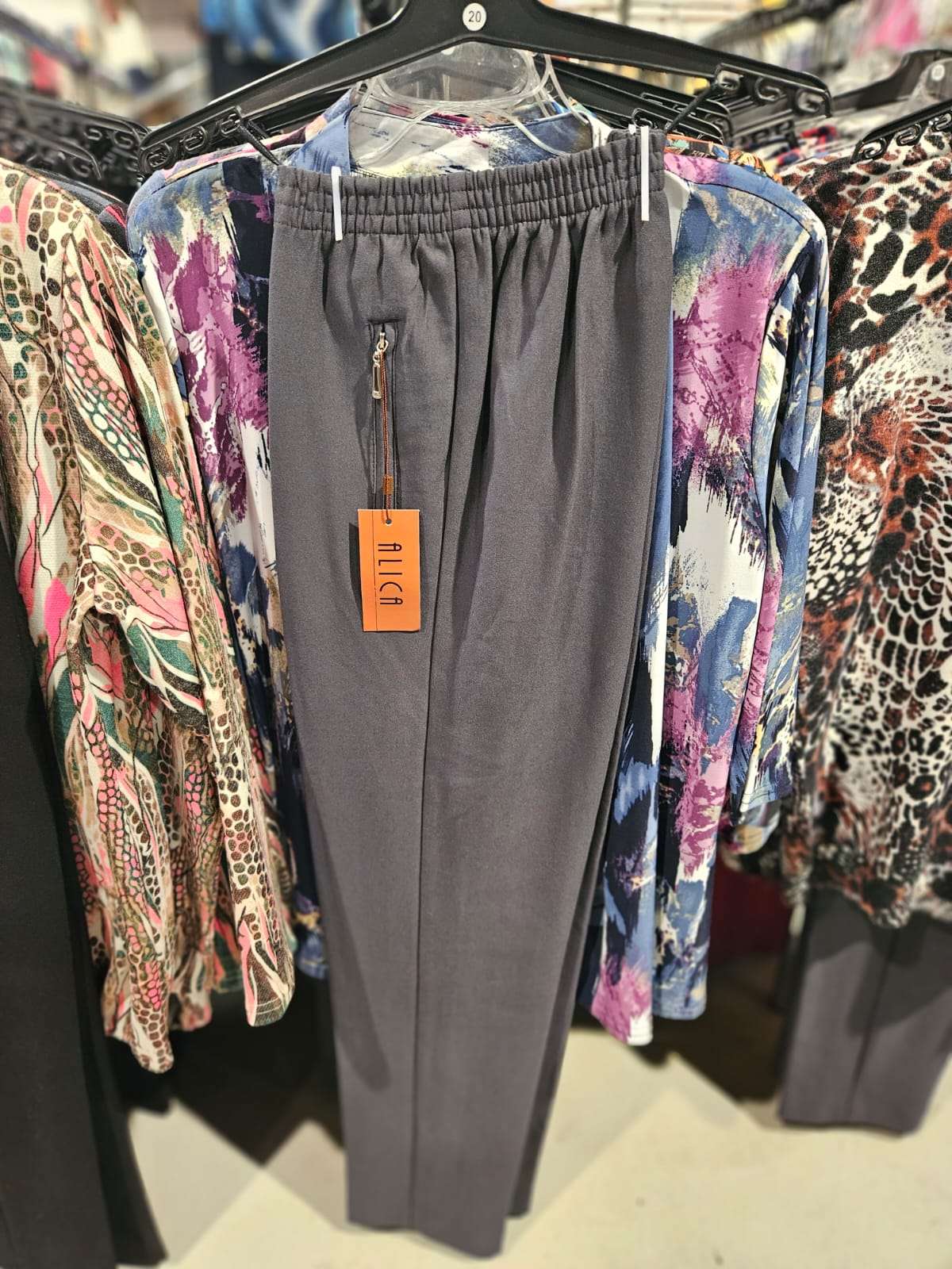 ALICA Pantalon stretch winter- Antracietgrijs
