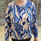 Comfortabele dames blouson 3/4e mouwen met elastische zoom: viscose met rek | maten S‑3XL, wasbaar op 40 °C. Bestel jouw Van Klasse favoriet vandaag.