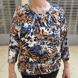 Comfortabele dames blouson 3/4e mouwen met elastische zoom: viscose met rek | maten S‑3XL, wasbaar op 40 °C. Bestel jouw Van Klasse favoriet vandaag.