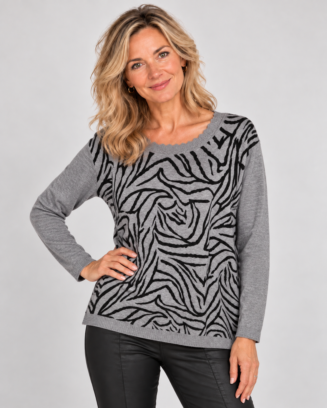 Gabriella K. Pullover - Panther elegant | 2 Farben