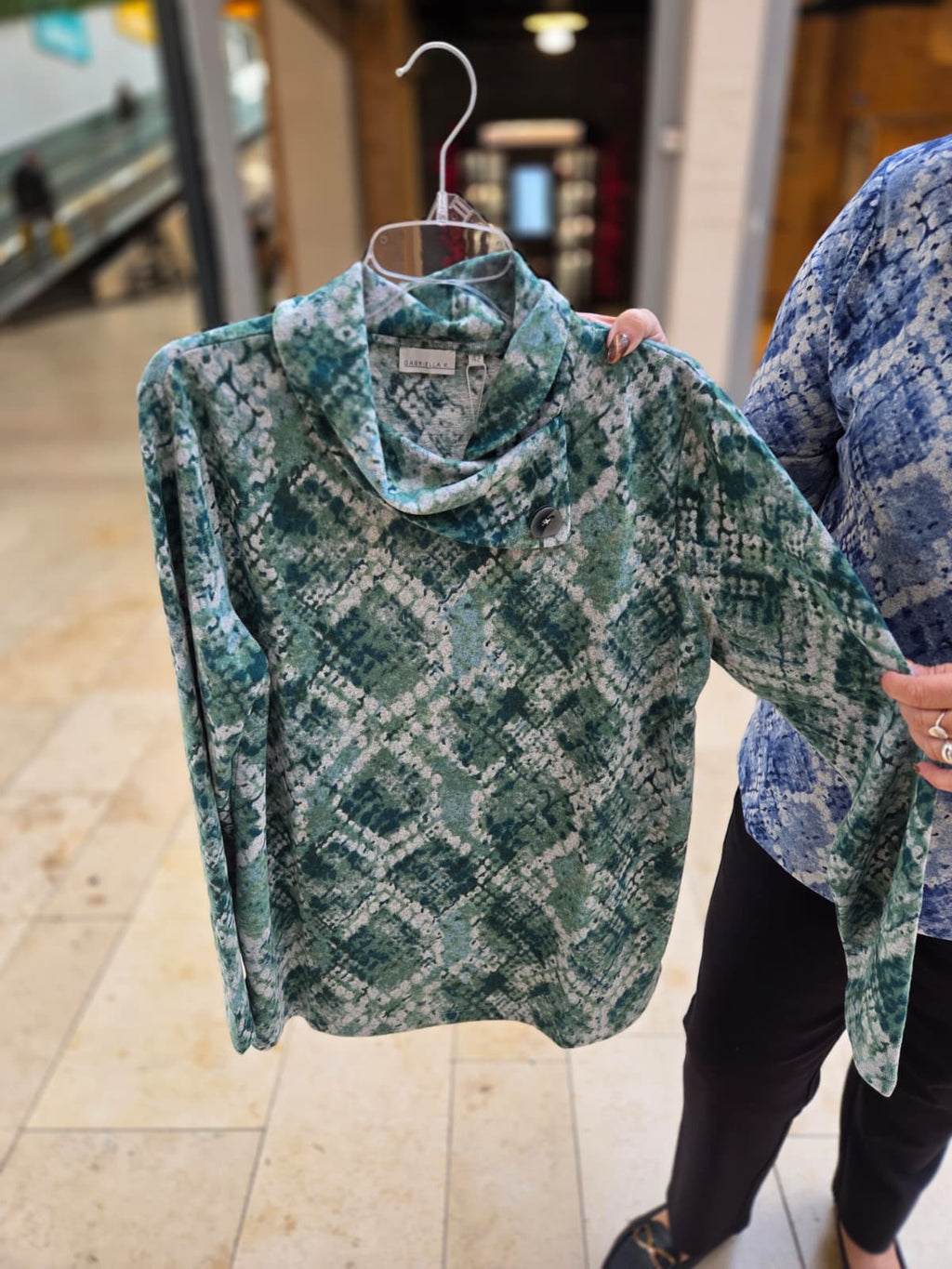Gabriella K. Shirt lange mouw - Kraag met knoop