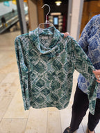 Gabriella K. Shirt lange mouw - Kraag met knoop