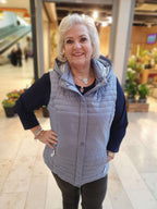 Bodywarmer gewatteerd - Lichtblauw AN32