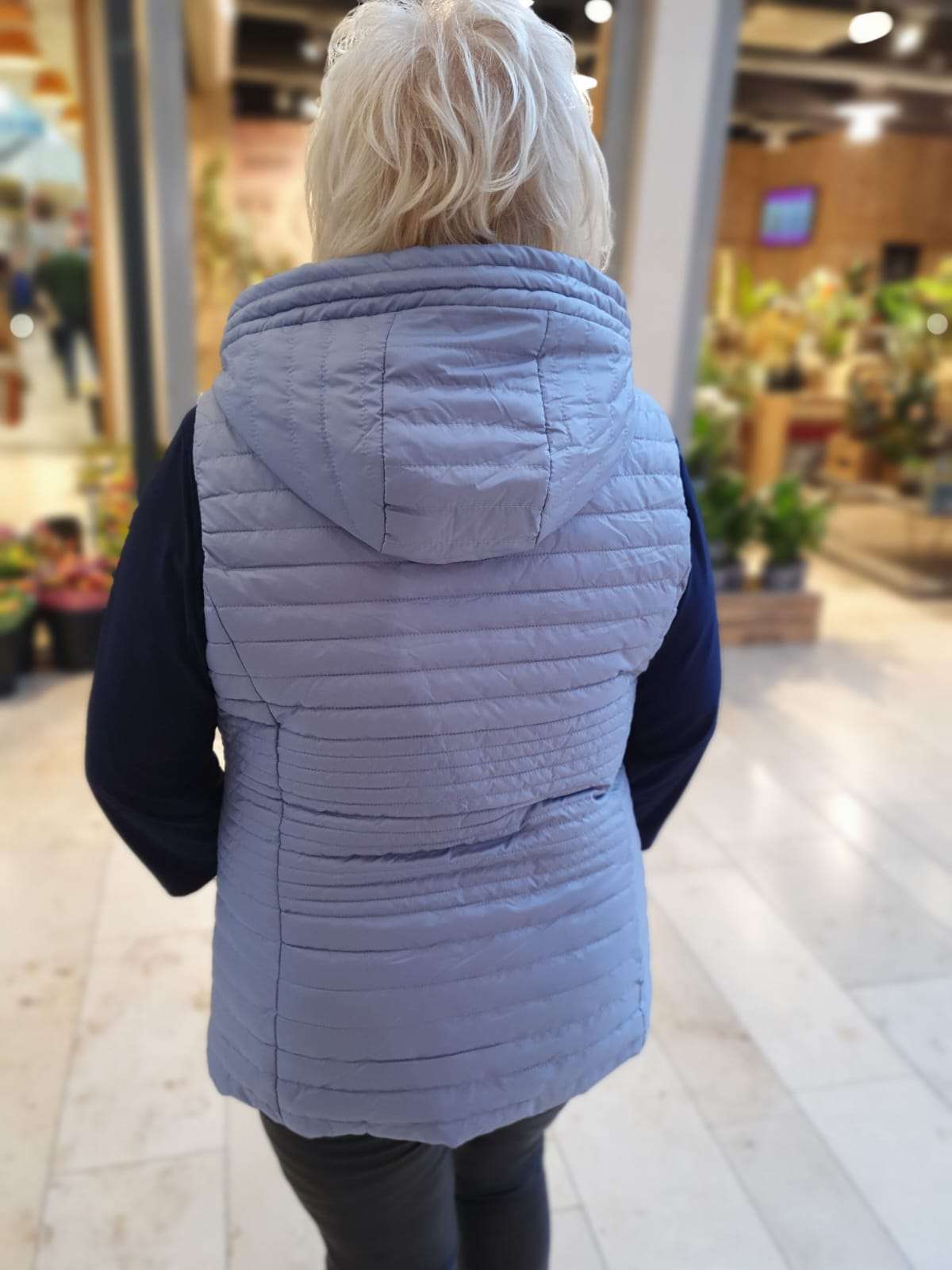 Bodywarmer gewatteerd - Lichtblauw AN32