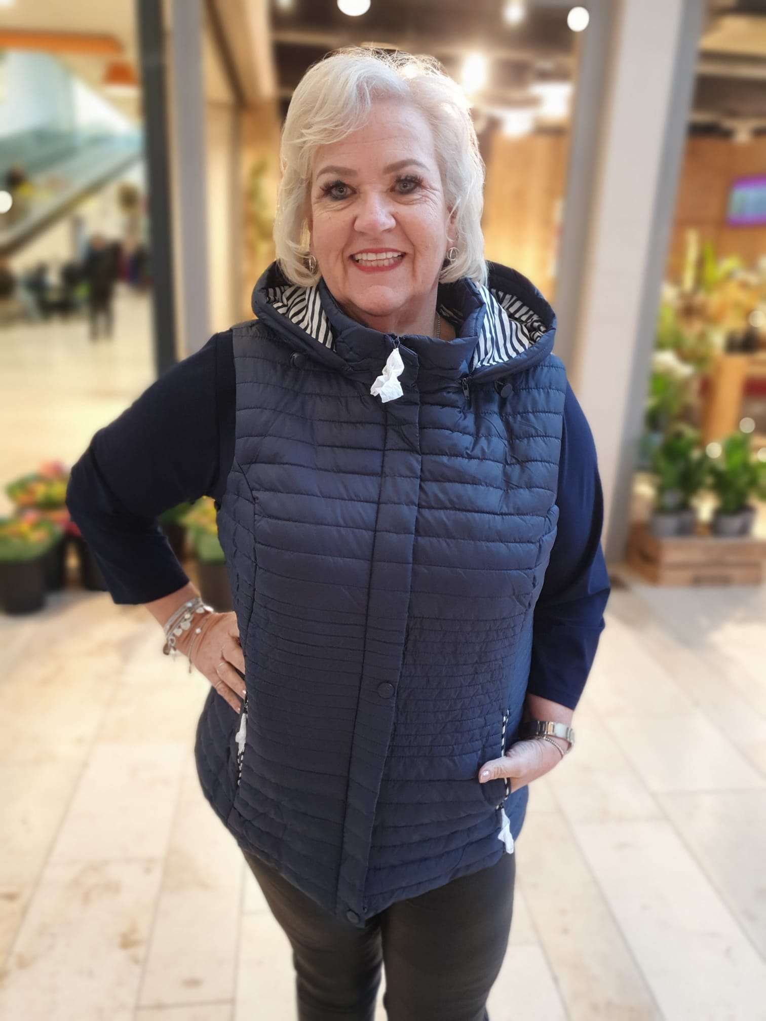Bodywarmer gewatteerd - Donkerblauw AN32