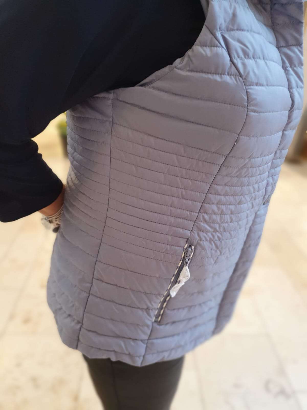 Bodywarmer gewatteerd - Lichtblauw AN32