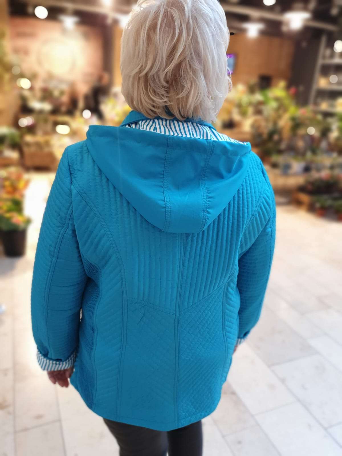 Zomerjas gewatteerd - Turquoise WM711