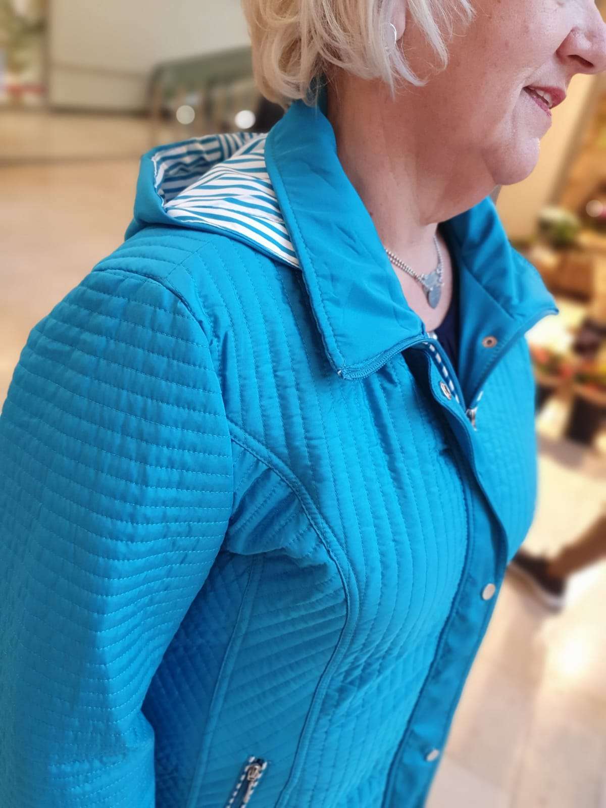 Zomerjas gewatteerd - Turquoise WM711