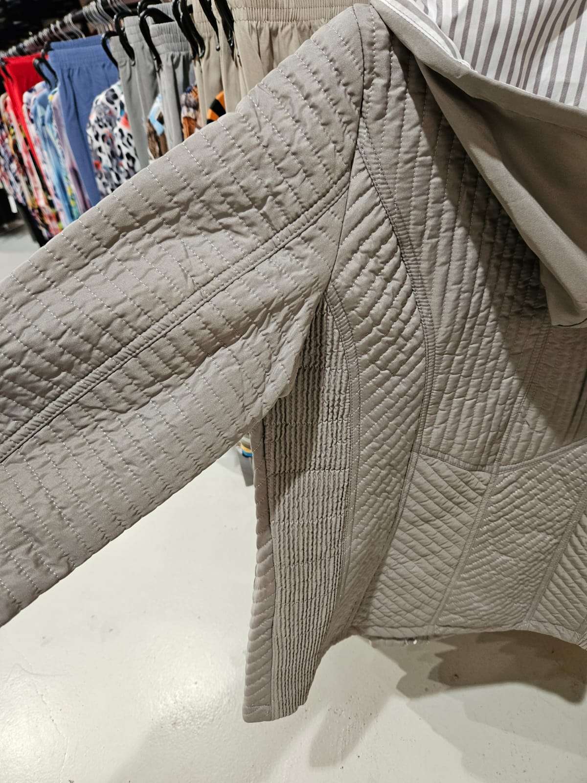 Zomerjas gewatteerd - Beige/bruin WM711