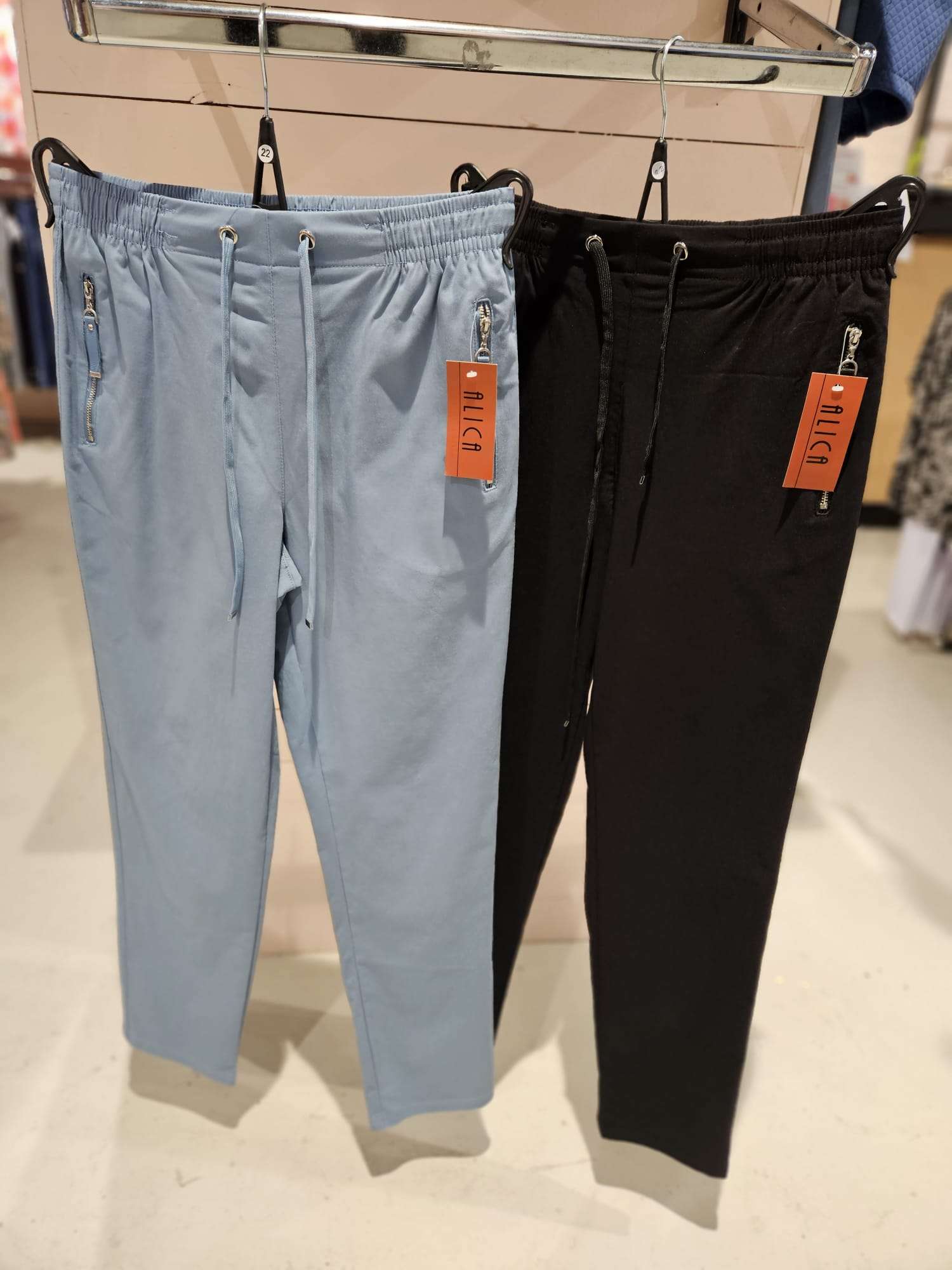 ALICA Pantalon stretch met aantrekkoord - Donker blauw