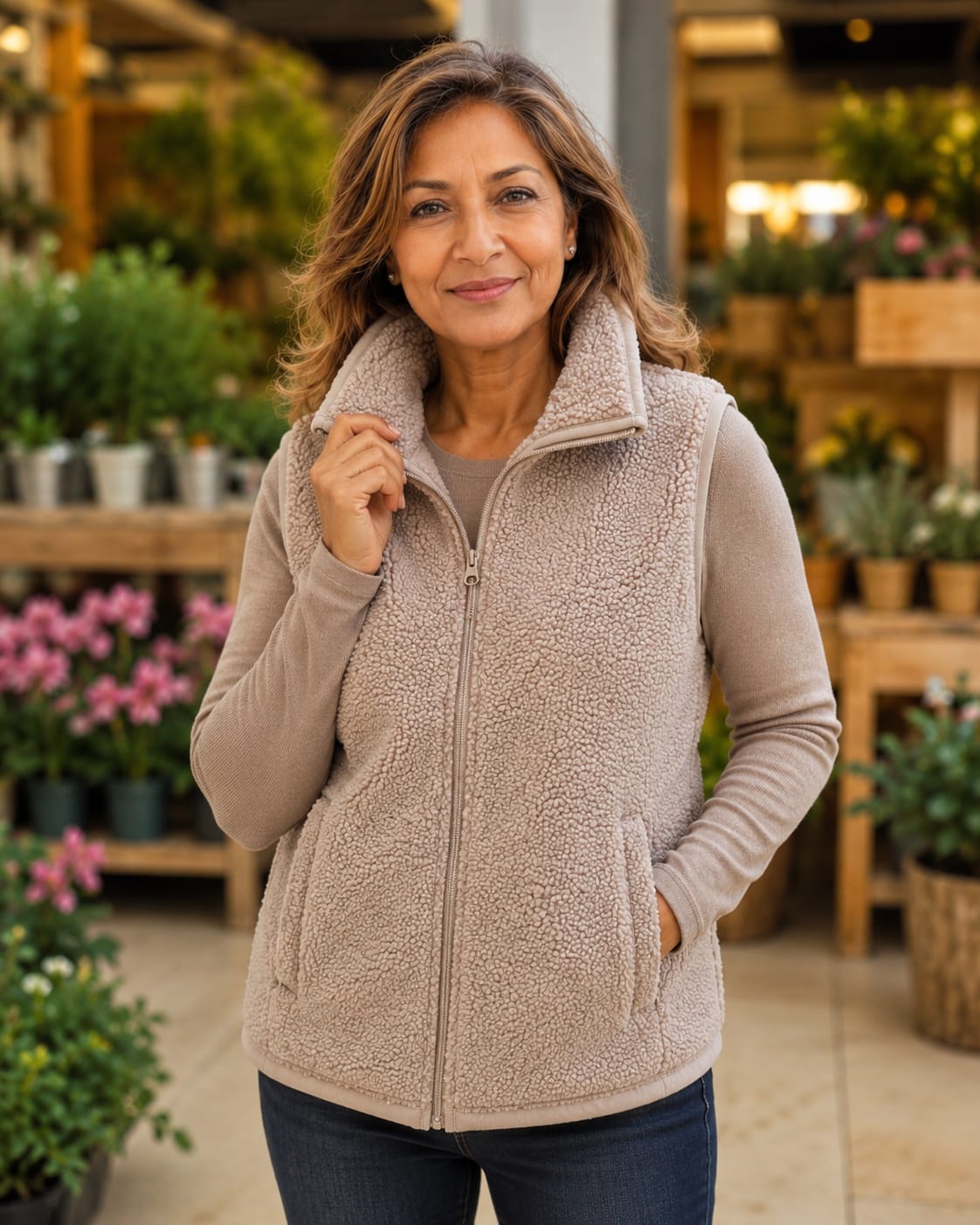 Gilet/Bodywarmer kraag - MXO teddy stof | 3 kleuren