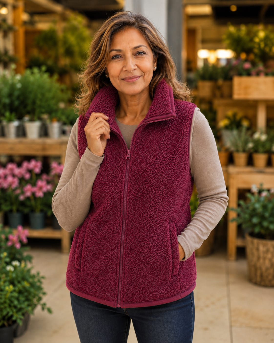 Gilet/Bodywarmer kraag - MXO teddy stof | 3 kleuren
