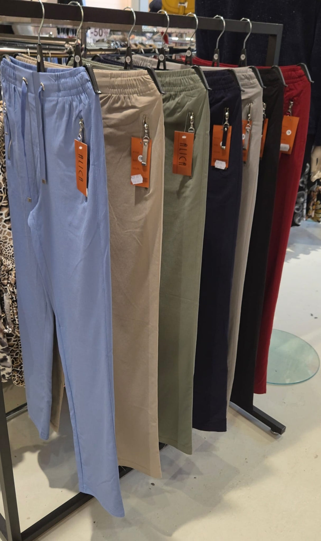 ALICA Pantalon stretch met aantrekkoord | 8 KLEUREN