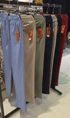 ALICA Pantalon stretch met aantrekkoord | 8 KLEUREN